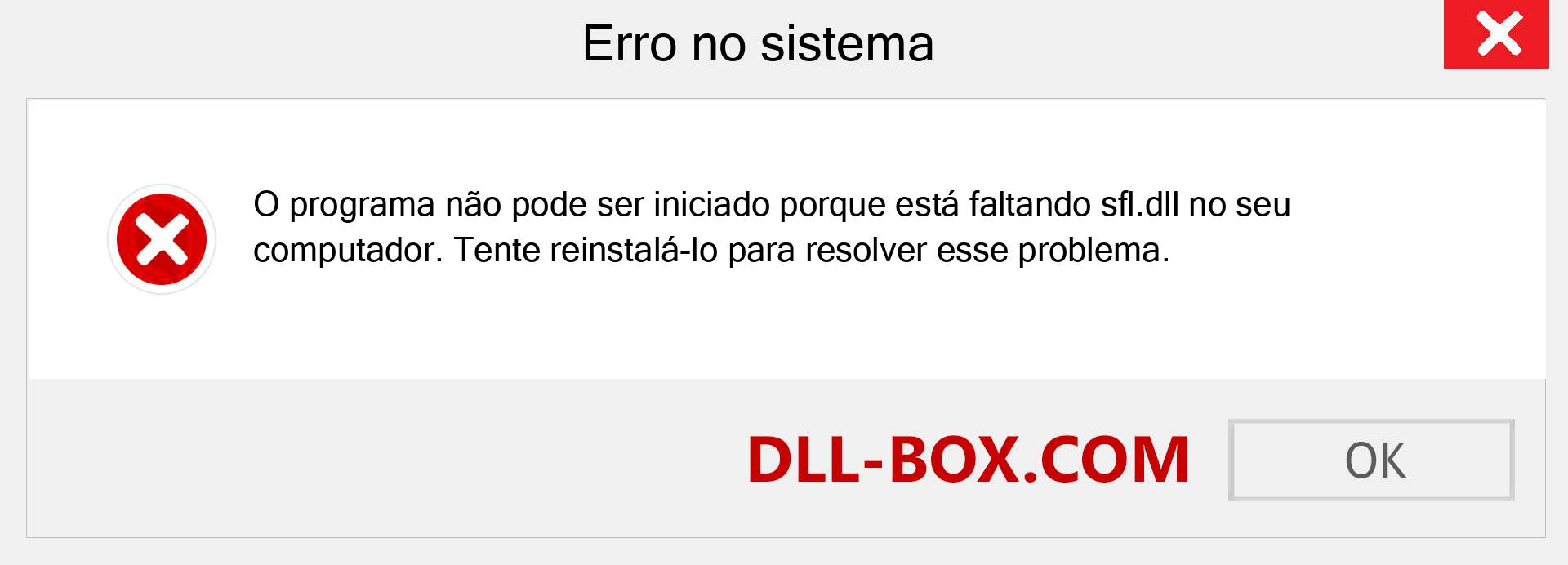 Arquivo sfl.dll ausente ?. Download para Windows 7, 8, 10 - Correção de erro ausente sfl dll no Windows, fotos, imagens